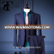 New Design Tweed Slim Fit 3 Piece Checked Coat Pant Men Suit For Wedding