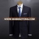 Business style two buttons notch Lapel navy slim fit men's made to measure suits